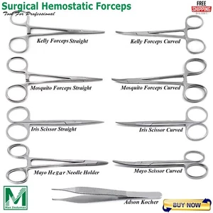Sortiment Thermostatklemmen Pinzette Hämostatisch Dental Chirurgische Arterienzange Set CE - Bild 1 von 9