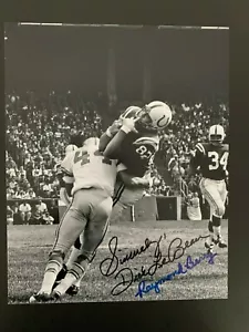Dick LeBeau & Raymond Berry signed 8 X 10 photo LIONS COLTS JSA COA - Picture 1 of 1