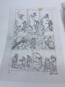 Jeff Weigel Quantum Mechanics ORIGINAL Preliminary Composition Art 12" x18" #JW - Picture 1 of 2