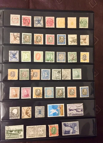 THE ICELANDIC COLLECTION 261 USED AND UNUSED ICELAND (ISLAND) STAMPS 1873-1974 Cover