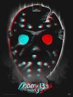 Gary Pullin signed &quot;Friday the 13th part 3&quot; 3D Variant Mondo Poster print jason