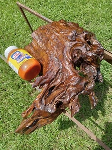 Epoxy Old Growth Burl REAL! Sinker Cypress Wood Centerpiece Serving Board Paddle - Picture 1 of 11