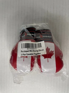 Mini Boxing Gloves by Pro Impact Canada Ornament Hanging Car Mirror NEW in Pkg - Picture 1 of 4