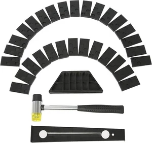 Laminate Wood Flooring Installation Kit with 30 Spacers Floor Fitting Tool Set - Picture 1 of 8