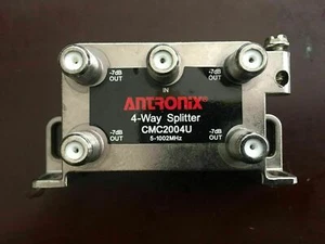 SET OF 50) Antronix 4-way Splitter CMC2004U coax Cable TV Internet Satellite NEW - Picture 1 of 4