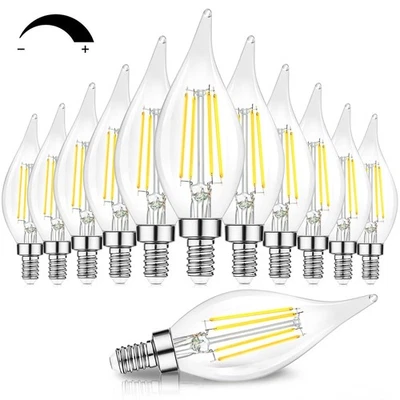 TOBUSA Dimmable E12 Candelabra LED Bulbs 60 Watt Incandescent Equivalent, 500... - Image 1 of 4