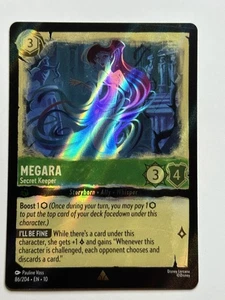 Megara - Secret Keeper Cold Foil Whispers in the Well 86/204 NM Lorcana Card - Picture 1 of 2