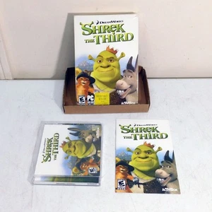 Shrek The Third PC Small Box ONLY Game Case Manual No Disc - Picture 1 of 8