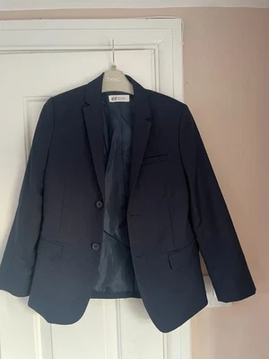 H&M BOYS BLUE BLAZER BLUE AGE 9 - Image 1 of 2