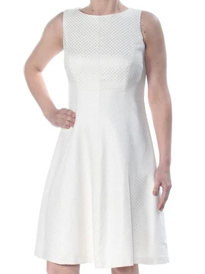 AMERICAN LIVING Womens Ivory Sleeveless Evening Dress 4 - Image 1 of 4