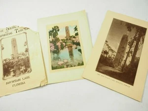 The Mountain Lake Sanctuary and Singing Tower Florida and Colored Post Card 1929 - Picture 1 of 12