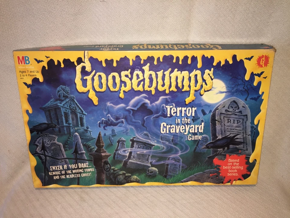Goosebumps Terror in the Graveyard Board Game 1995 Parker Bros box NOT COMPLETE - Image 1 of 4