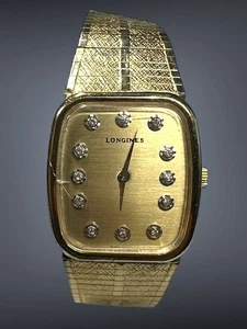 Reloj Longines Vintage Esfera Diamante Elegante Estuche y Correa 17j Cal 528 Años 70 - Imagen 1 de 20