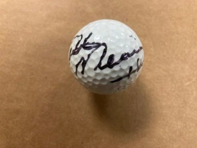Rickey Mears  Racing Legend Boldly Signed Golf Ball with COA - Image 1 of 2