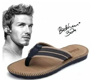 MENS FLIP FLOPS BEACH SANDALS SPORTS MEMORY FOAM MULES CASUAL HOLIDAY SLIPPER 43 - Picture 1 of 8