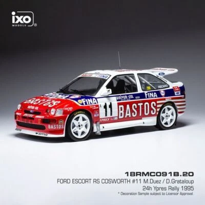 1/18 Rally Car Ford Escort RS Cosworth #11 - Duez 1995 24h Ypres - M.Duez/D.Grat - Image 1 of 4