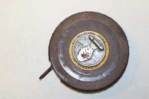 Vintage Atlantic Industrial Corp rundes Maßband braun 50 Fuß Newark, NJ - Bild 1 von 5