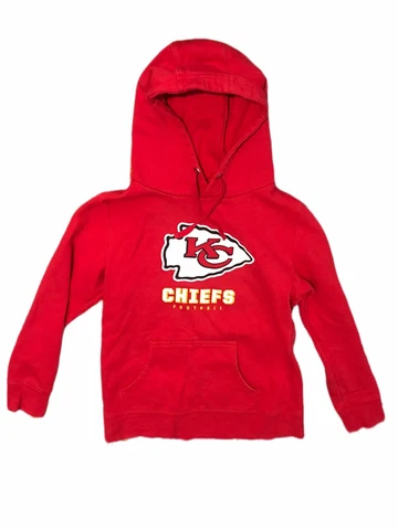 KC Kansas City Chiefs Red Hoodie Small Team Apparel NFL Cover