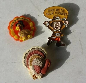 Hallmark Pilgrim Turkey Thanksgiving 3er Set Hallmark Russ Adorable Pin Set --- - Bild 1 von 1