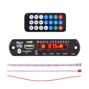 9V 12V Car MP3 WMA Decoder Board Audio Module Bluetooth 5.0 Music Remote Control - Picture 1 of 12