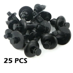 25PCS 6mm Plastic Rivet Bike Fairing Trim Clips Fit Suzuki Kawasaki Honda Yamaha - Picture 1 of 6