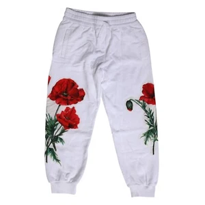 DOLCE & GABBANA Kids Pants White Floral Embroidery Girls Trousers s.Tag 8 550usd - Picture 1 of 7