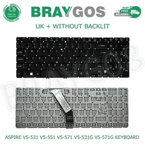 Für Acer Aspire V5-531 V5-551 V5-571 V5-531G V5-571G UK Notebook Tastatur MS2361 - Afbeelding 1 van 3