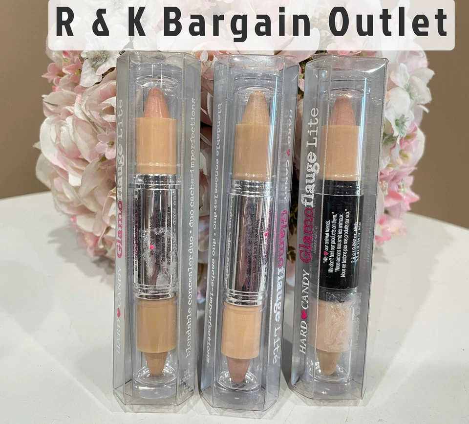 HARD CANDY Glamoflauge Lite concealer duo 756 Medium Light .184 oz Ea 3 pcs - Image 1 of 1
