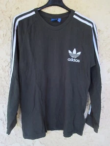 T-shirt ADIDAS rétro vintage style années 80 Trefoil jersey manches longues L - Picture 1 of 4