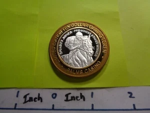 SMARTY JONES 2004 PREAKNESS STAKES WINNER PALMS $10 GAMING 999 SILVER COIN #D - Picture 1 of 2