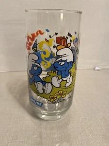 Harmony Smurf 1983 Glass - Picture 1 of 5