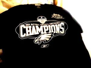 Philadelphia Eagles 2004 NFL NFC Conference Champions Reebok Herren T-Shirt Large - Bild 1 von 1