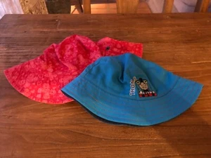 Two childrens hats one pink one blue - Picture 1 of 1