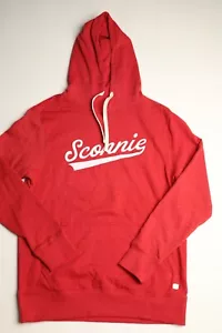 Homefield Unisex Hoodie Jacket Sconnie Script Crimson Long Sleeve Pullover M NWT - Picture 1 of 6