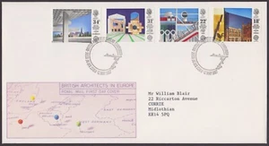 GB 1987 EUROPA: BRITISH ARCHITECTS IN EUROPE 18p-34p Royal Mail FDC Edinburgh HS - Picture 1 of 2
