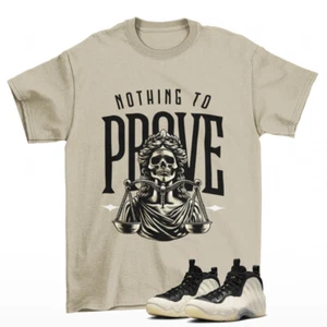 Proof Shirt Tan to Match Air Foamposite One Light Orewood Brown FD5855-002 - Picture 1 of 2