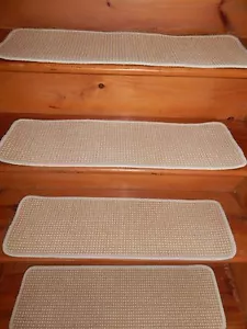 14 Step 9" x 30" + Landing 30" x 30" + Runner 30" x 95" Stair Treads Woven . - Picture 1 of 8