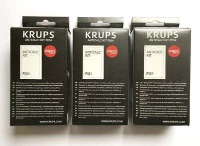 3 x ORIGINAL KRUPS Spezial Entkalker - Set F 054 001 B