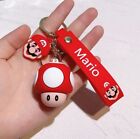 Super Mario Bros Character Toad 3D Keychain with Straps PVC 2” - Llavero