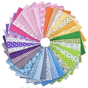 50 Stück Baumwolle Patchwork Stoff 20x20cm Quadrate Blumen Baumwolle Bündel T... - Bild 1 von 7