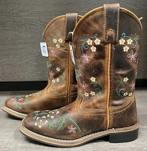 Smoky Mountain Youth Floralie Western/Cowboy Boots (Brown) - Size 1 - Picture 1 of 7