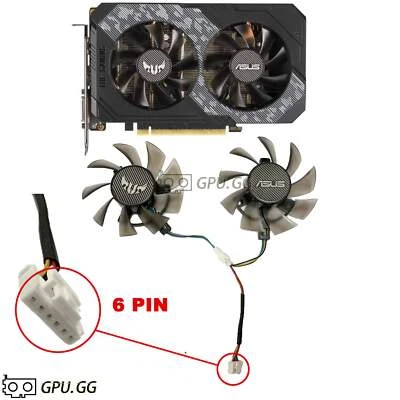Asus TUF GTX 1650 1660 1660Ti RTX 2060 Fans Replacement Fans - Image 1 of 4