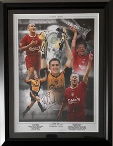 Michael Owen Signed Liverpool FC 12x16 Framed Montage COA - Picture 1 of 6