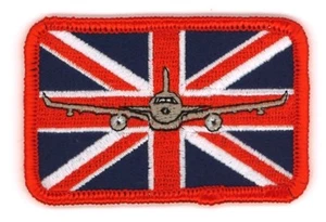 No. 10 Squadron RAF - Union Jack with Airbus Voyager Embroidered Patch - Picture 1 of 2
