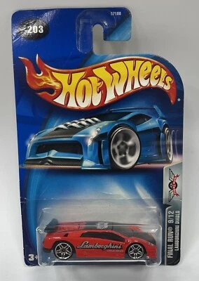2003 Hot Wheels #203 Final Run 9/12 LAMBORGHINI DIABLO Red w/ 5-spokes  1/64 - Image 1 of 3