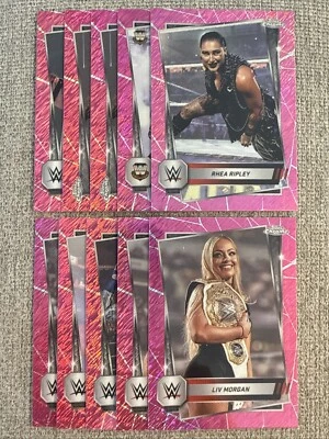 PINK SHIMMER REFRACTOR 2025 Topps Chrome WWE Wrestling Cards You Pick/Choose! - Image 1 of 4