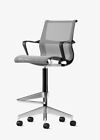 Authentic Herman Miller Setu, Stool Chair- Tall, Grey, Office Chair, Refurbished