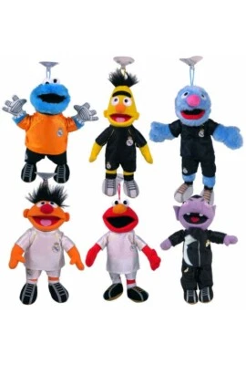 Peluche de fútbol Calle Sésamo 6 Real Madrid conde Ernie Bert Elmo Cookie Grover  Foto 1 de 4