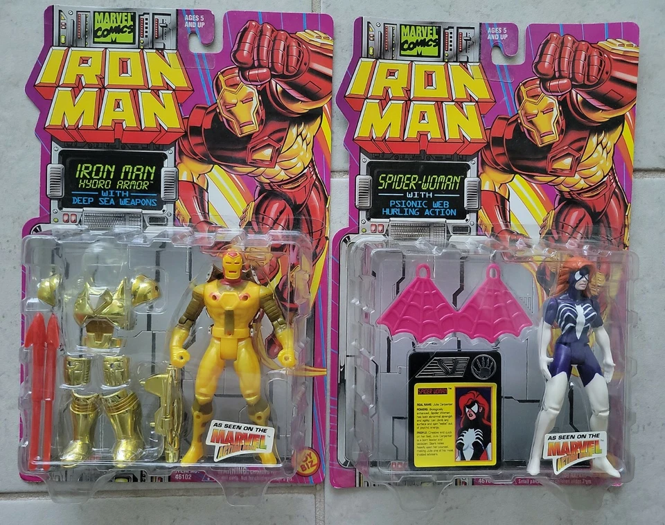 1994 Toy Biz Iron Man Hydro Armor Deep Sea Weapons Marvel Action Figure 46102