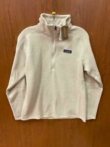 Patagonia Women's Better Sweater 1/4 Zip Pullover (Oyster, X-Small) XS 25618